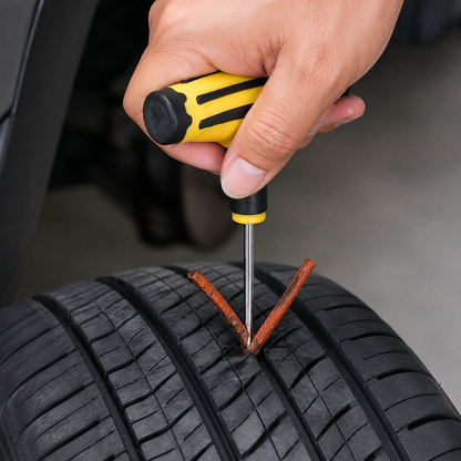 Complete Car Tire Repair Kit