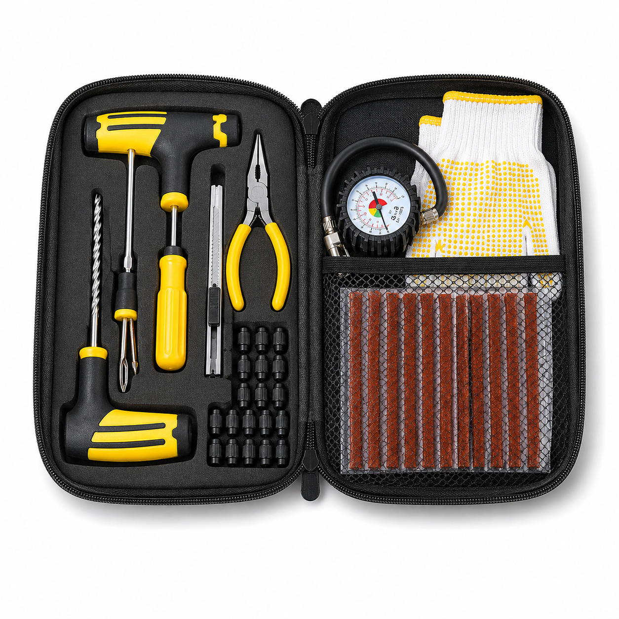 Complete Car Tire Repair Kit